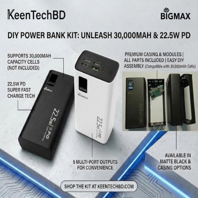 BIGMAX IP5356 30000mah Power Bank Case Diy Power Bank For 1260110 Battery (Without Battery)