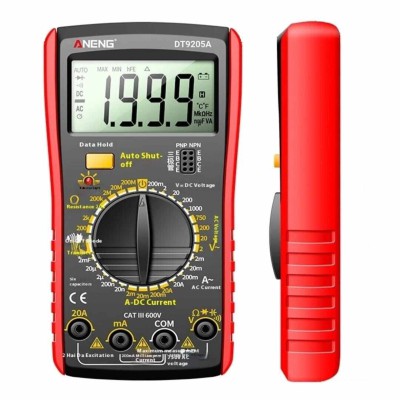 ANENG DT9205A Digital Multimeter - Without Battery (Large Display Manual Tester)