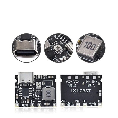 J5019 Type-C Black Best Q Step-Up Boost Converter Module