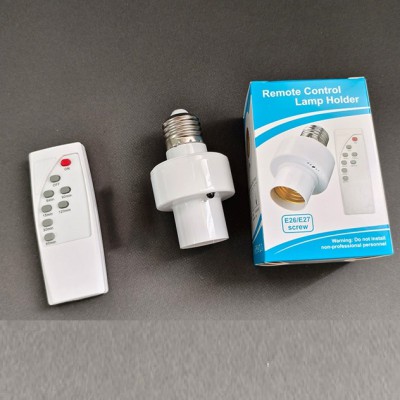 Wireless Remote Control E27 Lamp Holder | Smart Bulb Socket Adapter Switch
