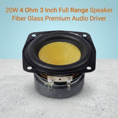 20W 4 Ohm 3 Inch Full Range Speaker Fiber Glass Premium Audio Driver