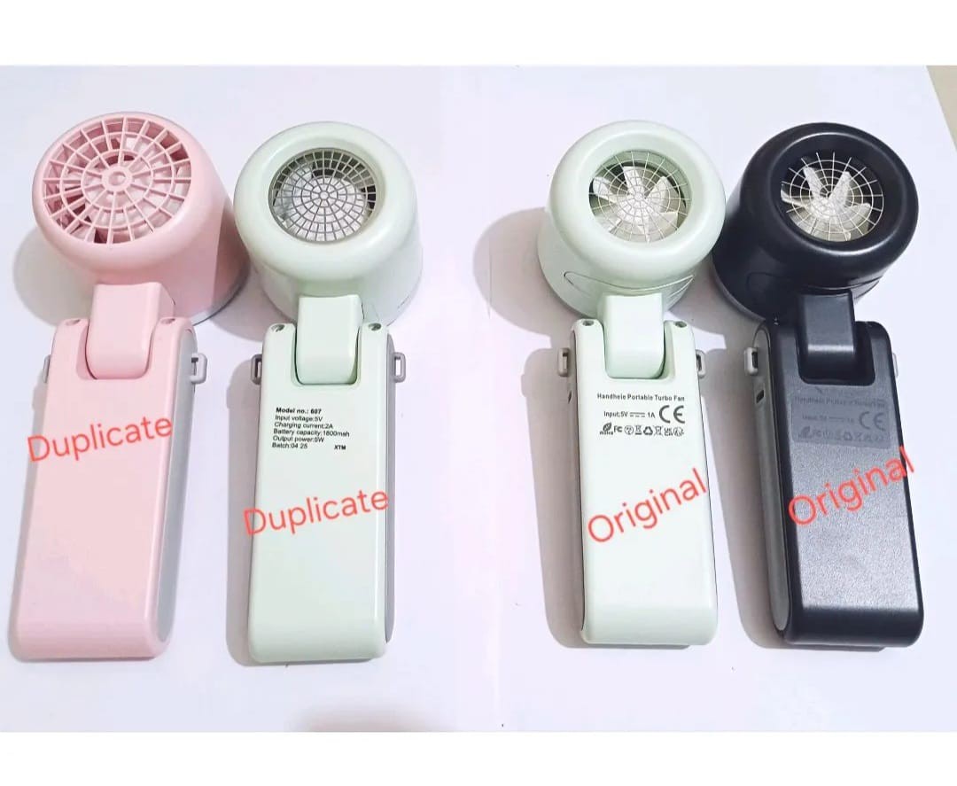Portable Mini Turbo Fan Q1 Genuine Quality 3600mAh Rechargeable 3 IN 1 Neck Desktop Fan With 5 Steps Control