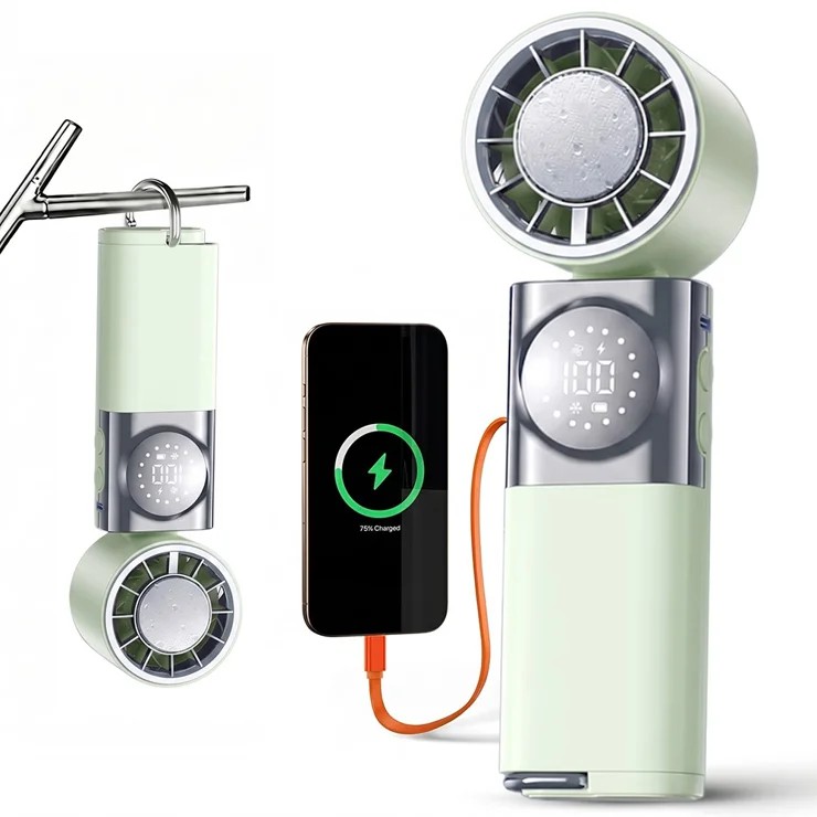 AeroCool Elite: Premium 3-in-1 Turbo Jet Fan with Ice Semiconductor Cooling & Power Bank 🌪️❄️🔋