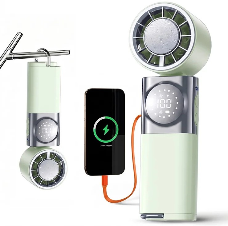 AeroCool Elite: Premium 3-in-1 Turbo Jet Fan with Ice Semiconductor Cooling & Power Bank 🌪️❄️🔋