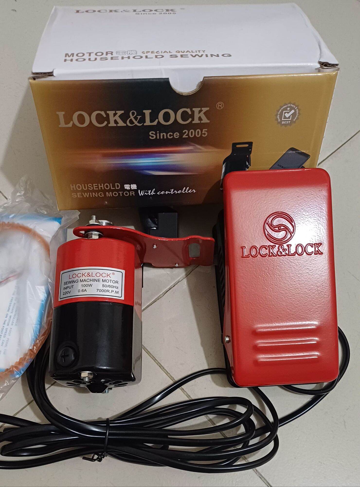 LOCK&LOCK Sewing Machine Motor 220V 100W 7000RPM-Genuine
