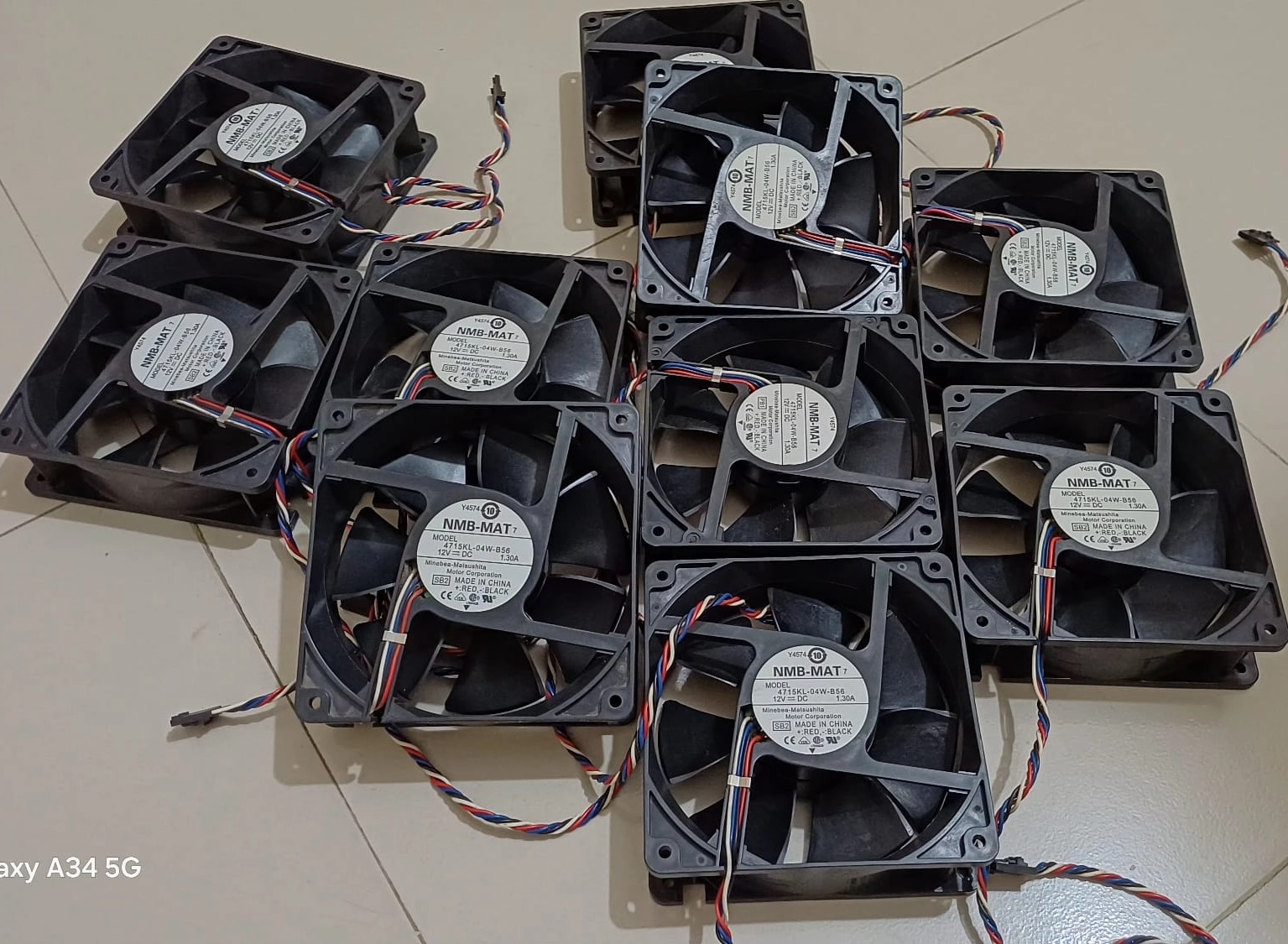 12V 1.40A DC Brushless Cooling Fan - 6000 RPM Ultra High Speed (5 Inch)