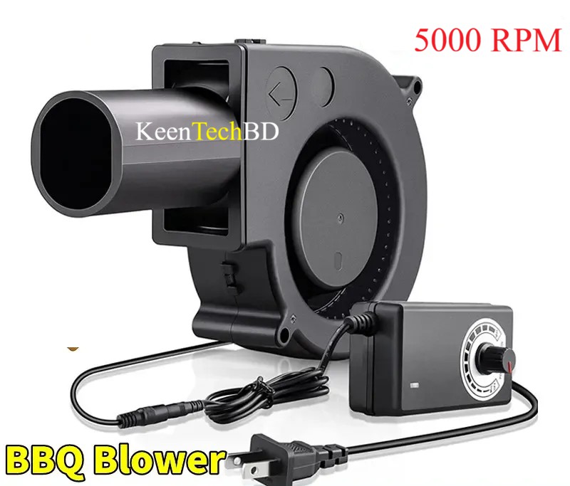 Adjustable Blower Fan For BBQ Heater Blower Air Blower Cooking Portable Machine For Home Vents Tools 5000 RPM