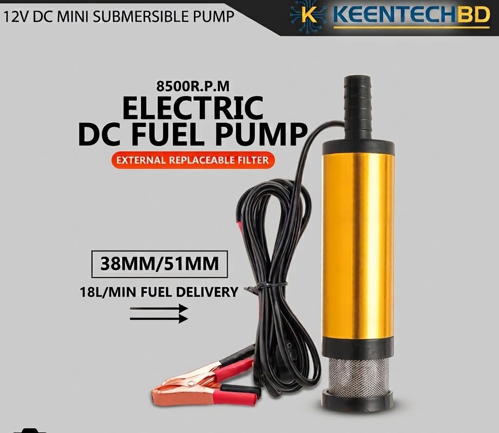12V DC Submersible Diesel & Fuel Transfer Pump (18L/Min)