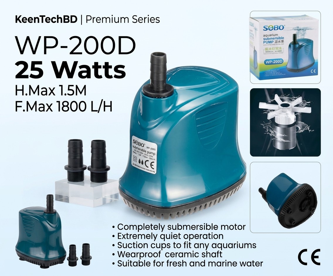 SOBO WP-200D Submersible AC Water Pump (25W)
