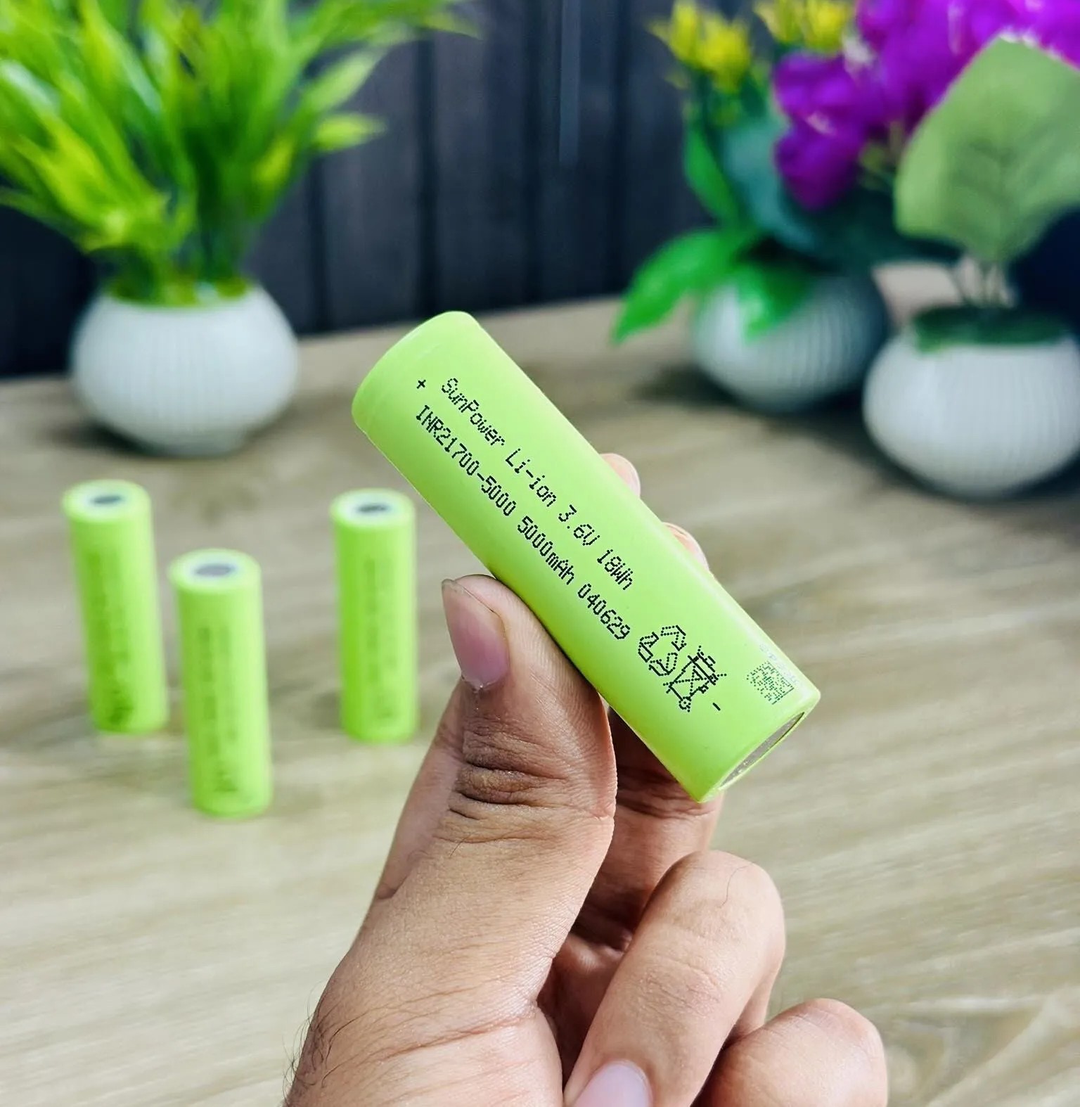 SunPower INR21700 5000mAh 3.6V Lithium-ion Rechargeable Battery Cell