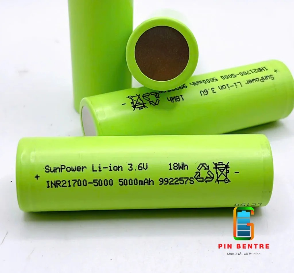 SunPower INR21700 5000mAh 3.6V Lithium-ion Rechargeable Battery Cell