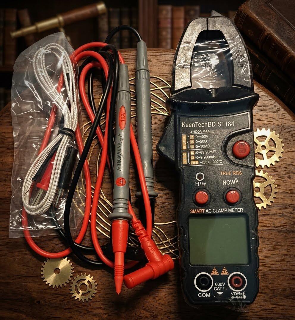 ANENG ST184 Digital AC Clamp Meter (6000 Counts True RMS NCV Tester)