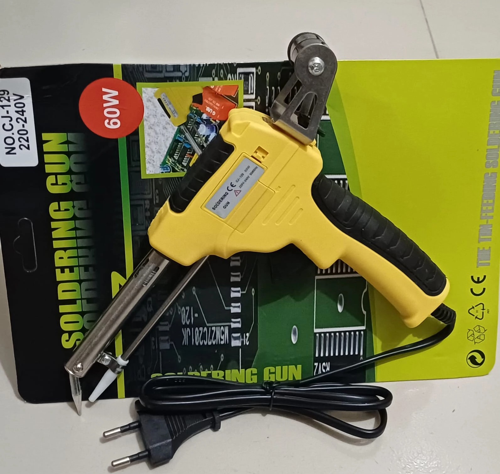 60W Automatic Feed Soldering Gun Model CJ-129 Electric Welding Iron