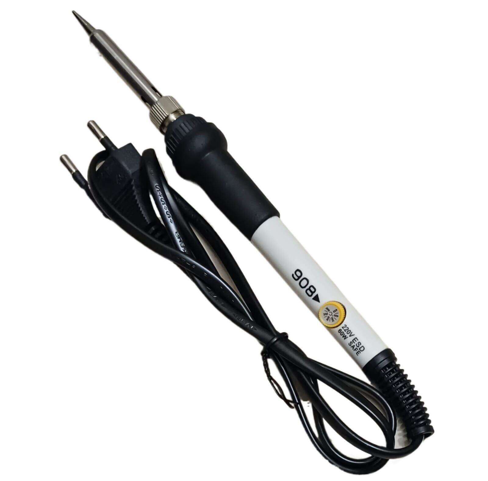 908 Adjustable Temperature Soldering Iron 60W 220V ESD Safe Pen
