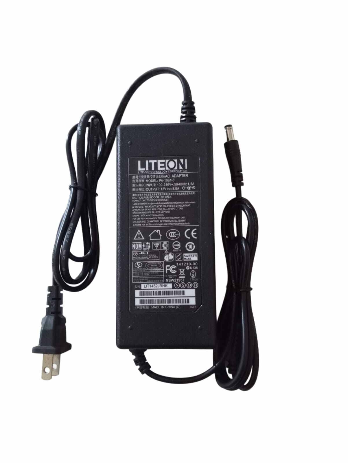 LiteOn 12V 2.67A AC Power Adapter Model PB-1320-01C-RoHS