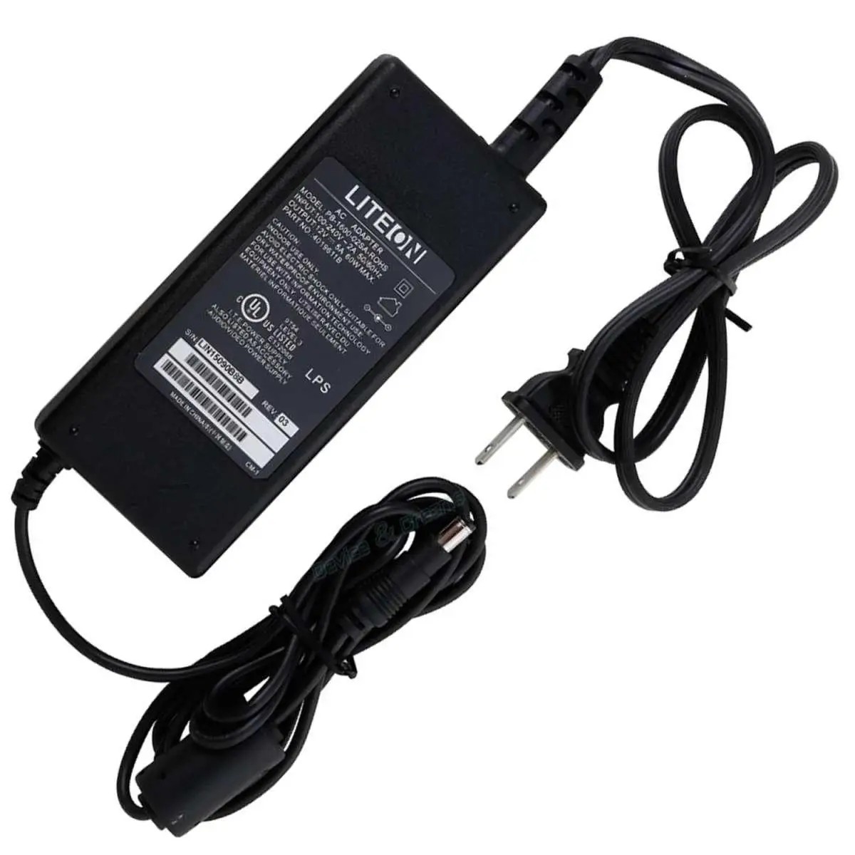 LiteOn 12V 2.67A AC Power Adapter Model PB-1320-01C-RoHS