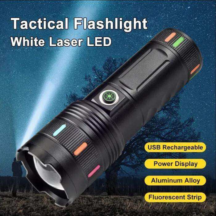 Sanford 30000mAh White Laser LED Tactical Flashlight - Made in Japan