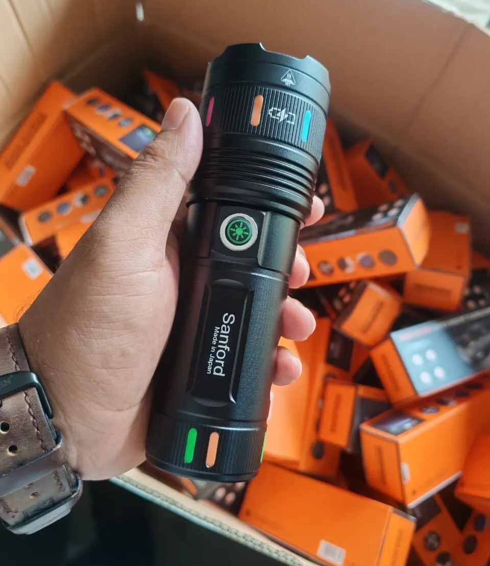 Sanford 30000mAh White Laser LED Tactical Flashlight - Made in Japan
