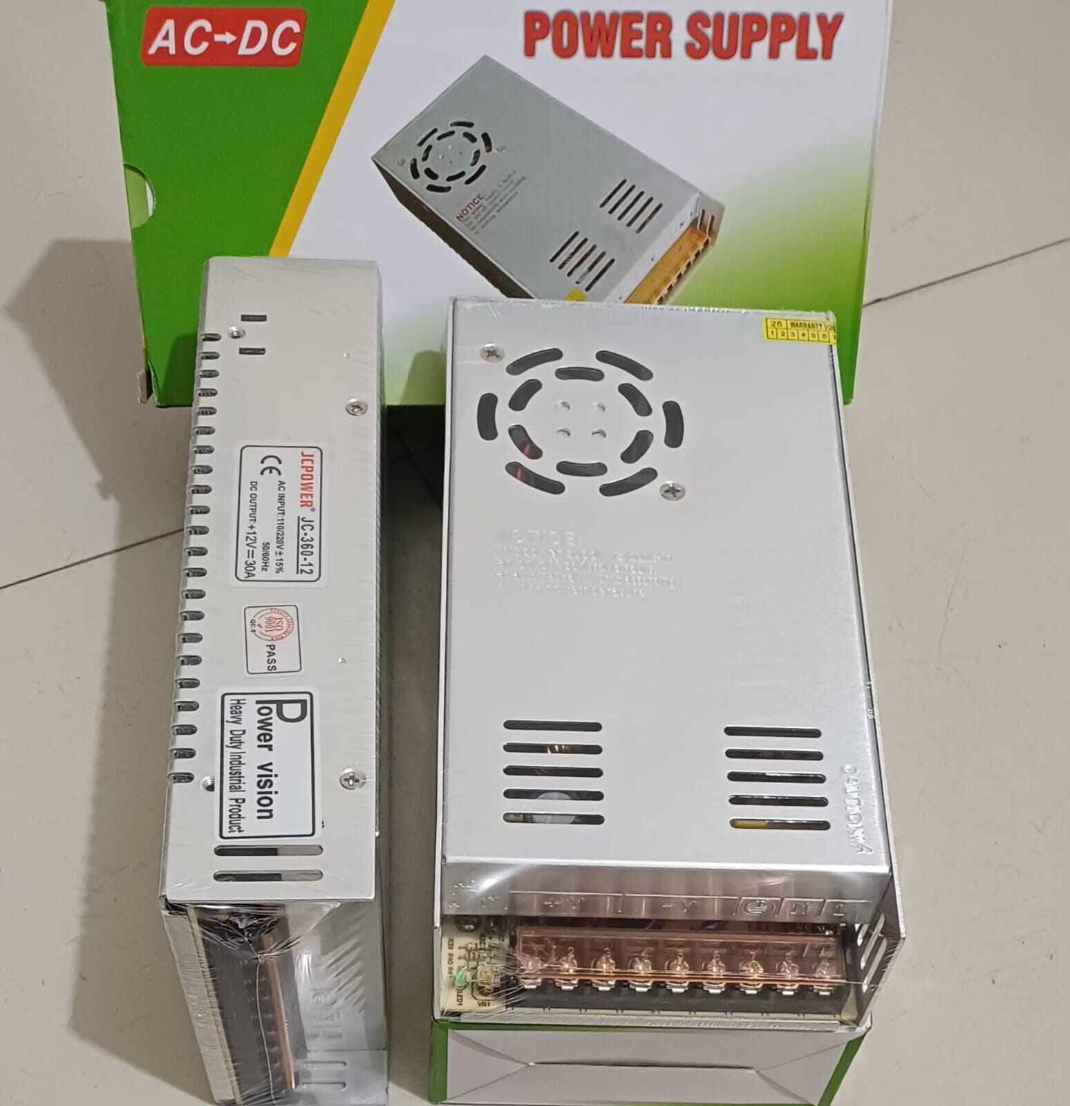 JCPOWER JC-360-12 12V 30A 360W AC to DC Switching Power Supply
