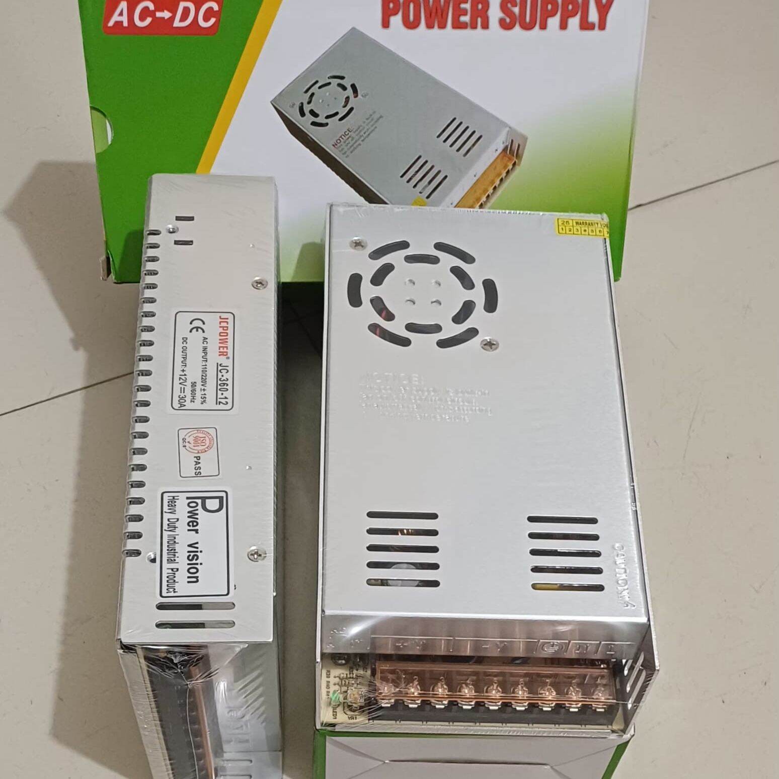 JCPOWER JC-360-12 12V 30A 360W AC to DC Switching Power Supply