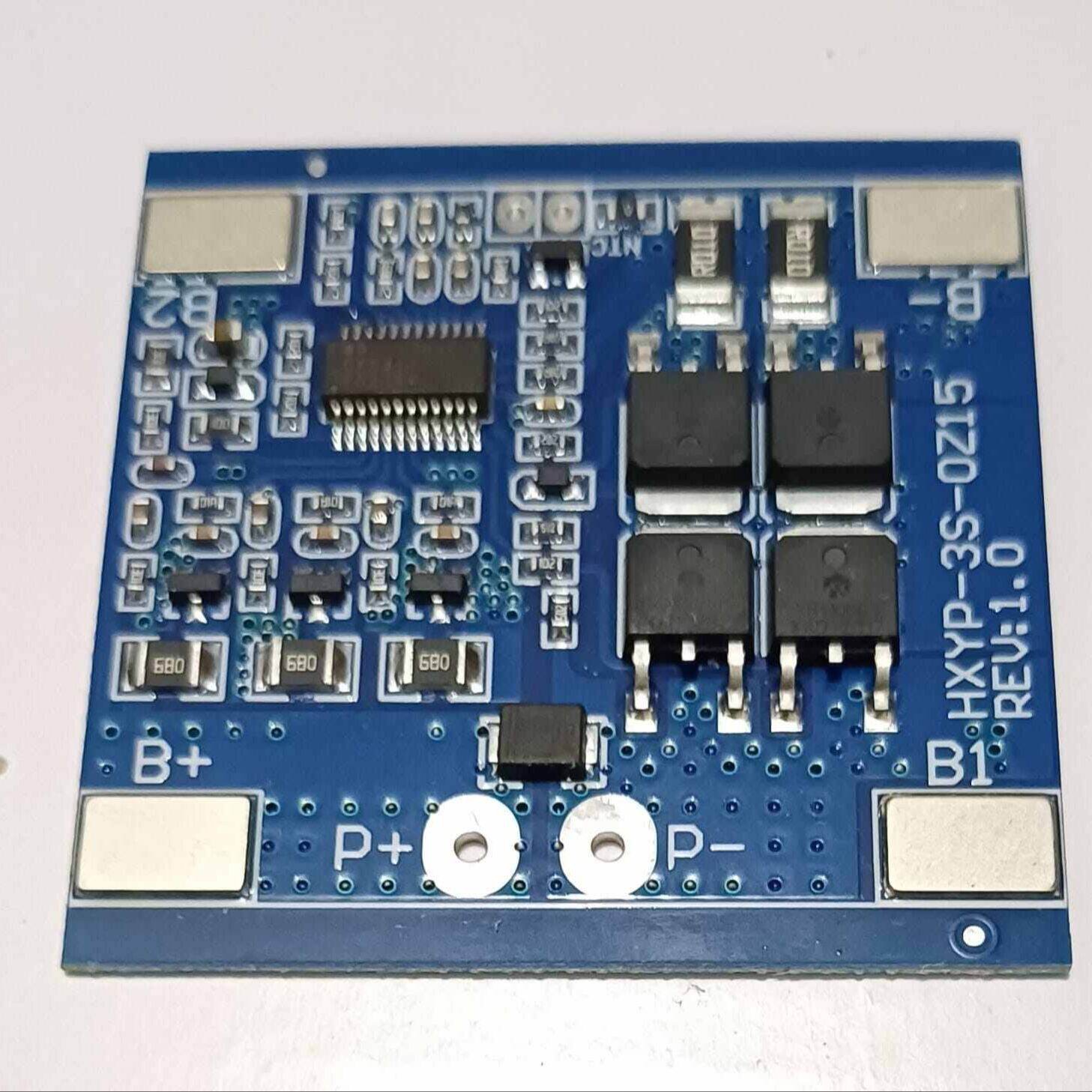 TZT 3S 12V 15A BMS 18650 Lithium Battery Protection Board (HXYP-3S-OZ15)