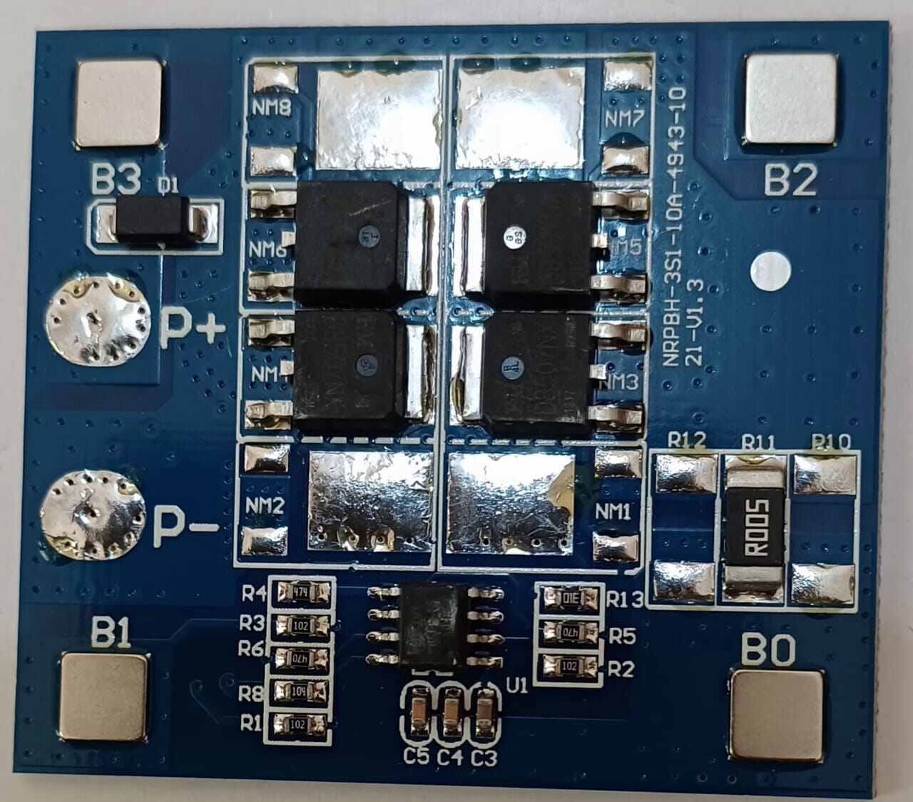 3S 12V 10A/12A BMS 18650 Lithium Battery Protection Board