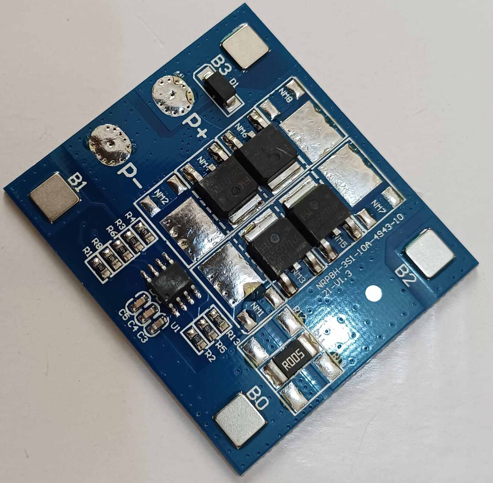 3S 12V 10A/12A BMS 18650 Lithium Battery Protection Board