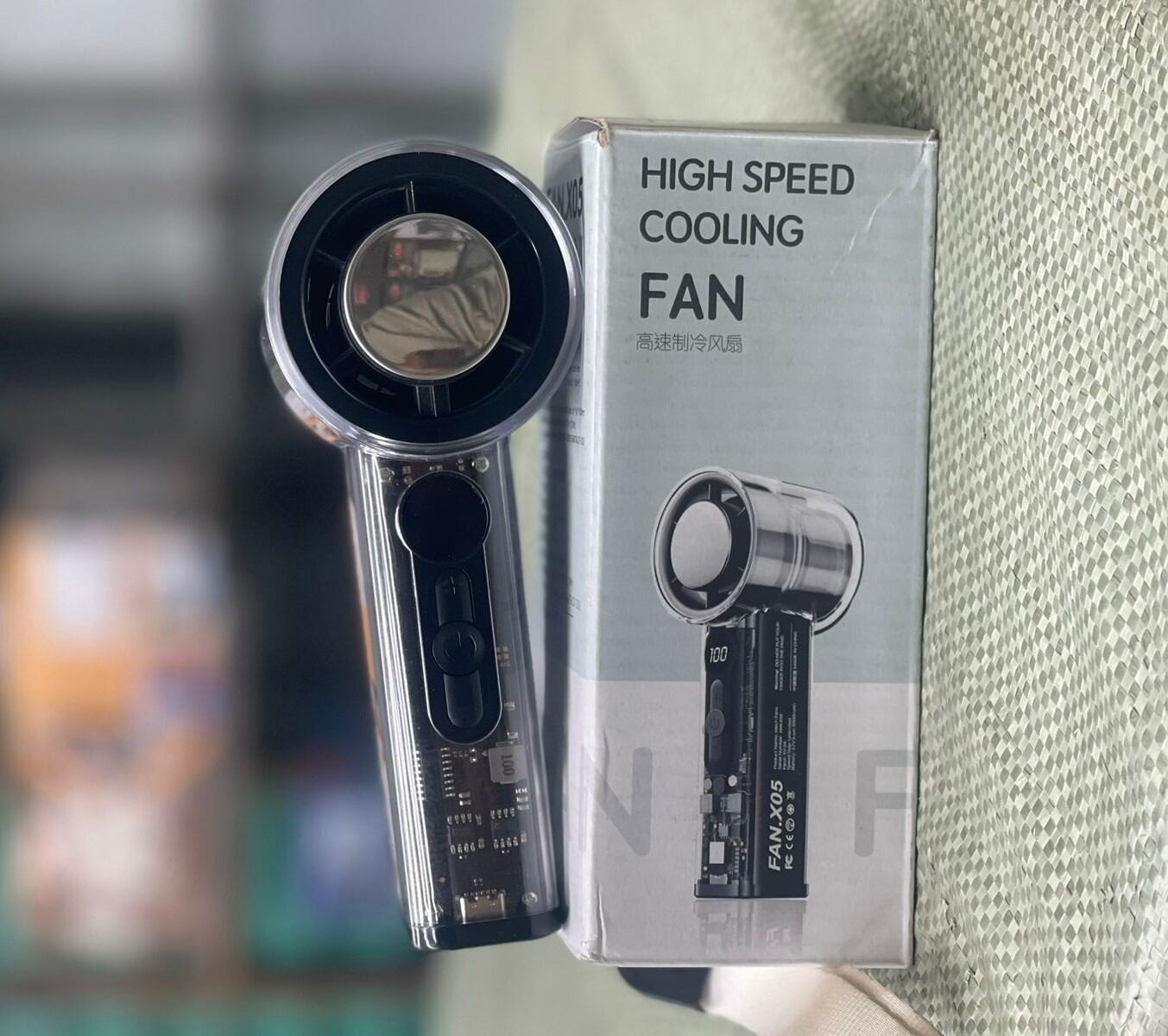 FAN.X05 High Speed Portable Handheld Cooling Turbine Fan with LED Display