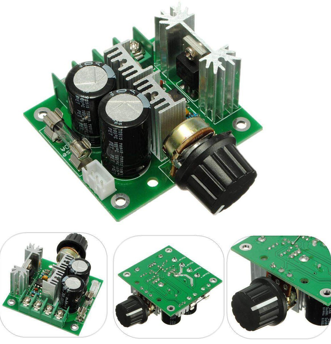 12V-40V 10A PWM DC Motor Speed Controller Adjustable Regulator