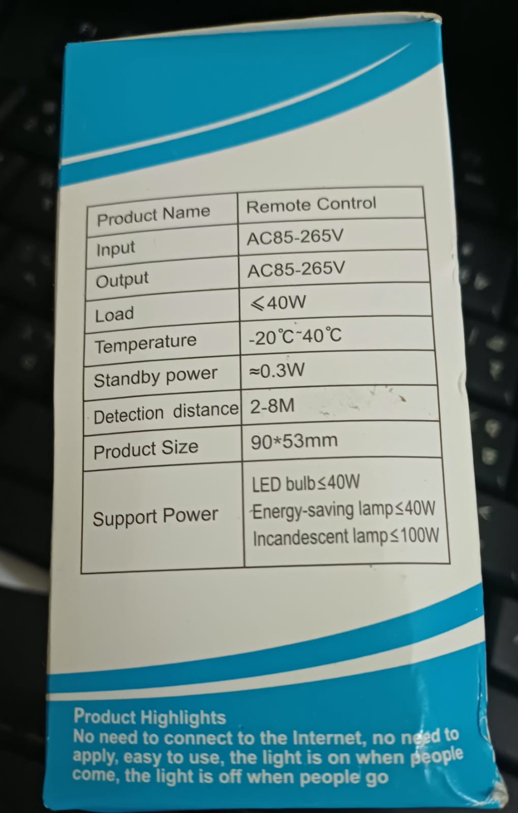 Wireless Remote Control E27 Lamp Holder | Smart Bulb Socket Adapter Switch